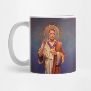 Saint Elon of Musk - Elon Musk Original Religious Painting T-Shirt Mug